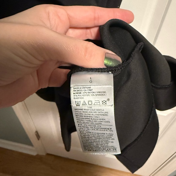 Banana Republic Black Midi Dress - Picture 3 of 4